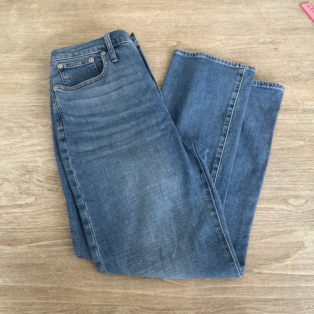 Madewell Slim Demi Boot Blue Jeans Medium Wash Size 28 inseam 26" High Rise